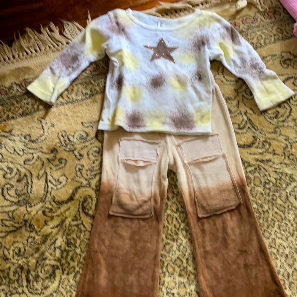 Girls Tye dye sweat outfit
